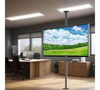 Tv Floor Stand Partition Frame, Full Motion 360° Rotation Tilting Ceiling Tv Mount Stand, For 32-75 Inch Tvs, Up To 45Kg,One Color-1700-2050mm