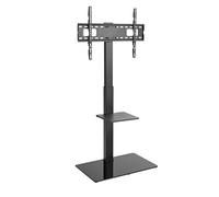 TV Floor Stand With Glass Base 37-70 Inch Screens Compatible with LG OLED42C44LA OLED42C54LA OLED42C55LA 43QNED80T6A 43UT91006LA Smart 4K UHD HDR QNED