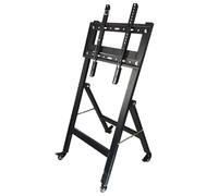 Tv Floor Stand With Wheels, Folding Vertical Screen Projection Bracket For Live Streaming, Outdoor Advertising Machine For Mobile Meetings And Teaching,1.3m