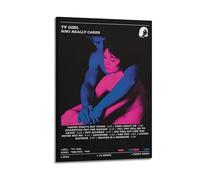 TV Girl Album Who Really Cares Wall Art Canvas Aesthetic Music And Movie Decoration Living Room Bedroom 20x30inch(50x75cm) Frame-style