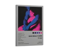 TV Girl Who Really Cares Album Poster Wall Art Canvas Aesthetic Music And Movie Decoration Living Room Bedroom 08x12inch(20x30cm) Frame-style