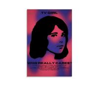 TV Girl Who Really Cares Creative Waterproof Decorative Paintings Free of Framing Directly Pasted with Moisture-proof And Anti Fouling Materials Living Room Bedroom Hanging Paintings Artistic Sense Ho