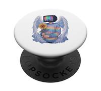TV Head Man Angel Wings Eye Sunflower Weirdcore Aesthetic PopSockets Adhesive PopGrip