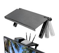 TV Height Adjustable Bracket for Screens and TV, Floating Bracket No Drilling for Routers Soundbar Consoles Camera DVD Player and Multimedia Devices