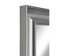 TV in Disguise Framed Mirror, compatible with a Samsung QLED Smart LED TV - supplied with TV (43 inch, Spoon Silver)