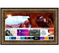 TV in Disguise Framed Mirror Television, compatible with a Samsung QLED Smart LED TV - supplied with 43 inch TV (Gold Ornate)