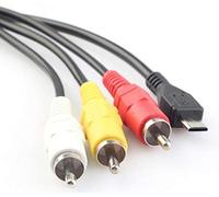 TV Lead for Sony Handycam Camcorder - AV/AUDIO VIDEO Connecting Cable - Replacement for VMC-15MR2 / VMC15MR2