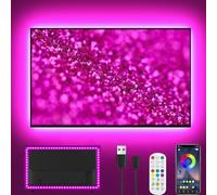 TV Led Lights, 3M TV Backlight for 35-55 Inch TVs, RGB Led Strip Light Music Sync with TV USB Powered, Bluetooth APP & Remote Control Colour Changing Strip Lights for Bedroom Home Decor
