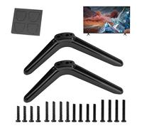 TV LEGS - Tablet TV TV | TV Stand, Unofficial Multipurpose 2 Pieces Anti-Tilt Matte Black TV Legs Portable Pegs For Bedroom, Workplace, Fireplace, Apartment And Dorm
