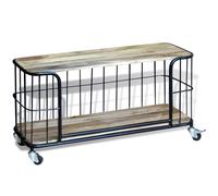 vidaXL TV Media Cabinet Stand Solid Mango Wood 100x40x45 cm Home Decor Living Room