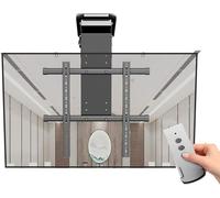 Tv Mount Adjustable Ceiling TV Mount Bracket - Motorised TV Bracket, Electric TVCeiling Mount With Remote Control and Switch Control tv mounting bracket