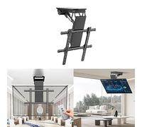 TV Mount Bracket Electric TV Ceiling - - Motorized for 50-90 Inch TVs, TV Motorized Lift with Remote Control and Memory Setting,Black