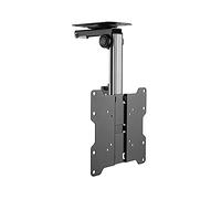 TV Mount Bracket Foldable Ceiling 17"-37" Tilt Rotation TV Hanger Fixed Ceiling TV Mounting Base with Max VESA 200x200mm, Holds Up to 44 Lbs TV Stand for Heavy Duty