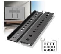 TV Mount Extension Brackets, Vertical VESA Mount Extender Designed for Low VESA Pattern TV's, VESA Extension Bracket Fits TV Ceiling Mounts, Adjustable Extender Plate Brackets, 2 PCS Black
