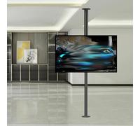 Tv Mount LCD TV 360 Degree Rotating Frame Floor Stand Partition Wall Rotating Rack Rotating TV Fits 37-75inch LED Screen Display tv mounting bracket (170)