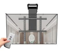 Tv Mount Motorized Ceiling TV Mount,TV Lift Mount With Remote and Switch Control,0-85° Flip Down TVBracket, for 50-90 Inch TV tv mounting bracket