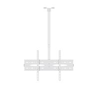 TV Mount Stand White TV Hanger 40"-60" TV Ceiling Mount Tilt RotationBracket Height-Adjustable TV Ceiling Mount, Max VESA 600x400mm and Holds Up to 110lbs TV Shelf