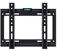 Tv Mount, Tilt TV Wall Mount, Fixed TV Wall Bracket Universal TV Stand for Most 14-32 Inch TV Cabinet, Max 200x200mm Up to 25kg, Spirit Level Easy Installation, Black-63x42cm