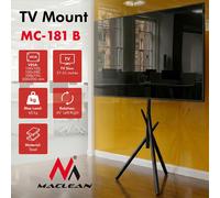Maclean MC-181 B TV Floor Stand for 27-55" TVs, Black