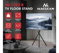 TV Mount TV Floor Stand 37-80" 60kg VESA 600x400 Black Maclean