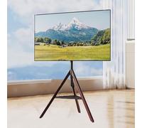 Tv Mount - TV Tripod For 32-75 Inch Flat/curved TV Screens, Floor-standing TV Stand With Shelf, Adjustable Height And Swivel, Load Capacity Up To 50 Kg, Blends In Perfectly With The Environment