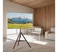 Tv Mount - TV Tripod For 32-75 Inch Flat/curved TV Screens, Floor-standing TV Stand With Shelf, Adjustable Height And Swivel, Load Capacity Up To 50 Kg, Blends In Perfectly With The Environment