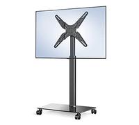 TV mount, Universal Base Home Floor-to-Ceiling 55-inch TVs Rack Office Large Display Screen Bracket Mobile LCD Stand with Wheels M,A-Brass(Brass)