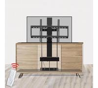 TV Mounts, Motorised Stand - LCD TV Floor Stand, TelescopicTV Stand With Remote Control, Auto Lifting Stand For 37-75 Inch TV, Bearing 50kg Height Adjustable Electric Lift TV Stand