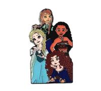 TV Movies Cartoon Cute Princess Pins, Environmental Zinc Alloy Metal Breastpin, Zinc, no gemstone