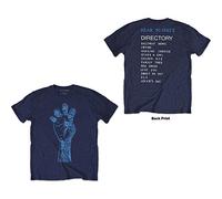 TV on the Radio - TV On The Radio Unisex Tee: Brushstroke Hand (Back Print) - X-Large - Blue
