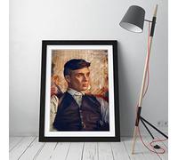 Tv Peaky Blinders Black White Framed Wall Art Picture Print - A3 - Black Frame