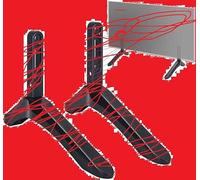 TV Pedestal Feet, Universal TV Stand Base, TV Screen Stand Legs with Screws, Desktop Stand Installation Accessories For 32-65 Inch LCD TV