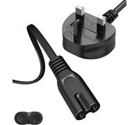 TV power cable, 250V-3A 3M 2 Pin Mains Power Lead Fig Figure 8 Cable Compatible Electrical Cord Compatible Samsung,Lg,Panasonic,Roku,Hisense,Sharp,Hisense TV,PS4 PS5 Xbox