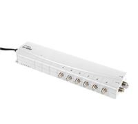 TV & Radio Signal Booster Aerial Amplifier, Labgear 6 Way Mains Powered Signal Distribution Amplifier with F-Type Connections, Professional Booster with IR Bypass