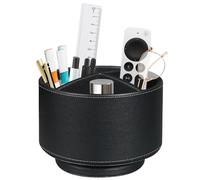 TV Remote Control Holder for Table, 360 Swivel Pen Holder for Desk Organizers and Accessories, Nightstand Organizer Caddy for Media Controllers/Office Supplies, Bedside Decorations for Living Room