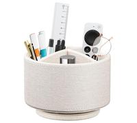 TV Remote Control Holder for Table, 360 Swivel Pen Holder for Desk Organizers and Accessories, Nightstand Organizer Caddy for Media Controllers/Office Supplies, Bedside Decorations for Living Room