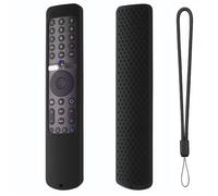 TV Remote Control Silicone Case Protective Cover Shell with Lanyard for Xiaomi Mi TV P1 50 43 P1E Q1 75 Q1E 55 XMRM-19,Shockproof Anti-slip (black)