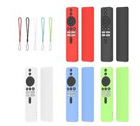 TV Remote Protective Case Silicone Sleeve for Xiaomi Mi TV Box S (2nd Gen), Shockproof Protector Shell Anti-slip Skin Cover for Mi TV Stick Remote Control with Lanyard (Luminous Green)