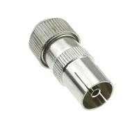 kenable TV RF Female Self Crimping Coax Plug for Coaxial Cables