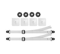 TV Safety Strap, Adjustable, 2 Piece, No Drilling, Clamp Type, TV Fall Prevention, Fixed Band, Flat Panel, Wall Mount, Desk Stand, Security Measures I