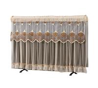 Tv Screen Monitor Protector Cover Television Curved Universal Luxury Table Wall Mounted Covers 32 37 42 Inch Decoration(Coffee,42INCH WIDE105X65CM)