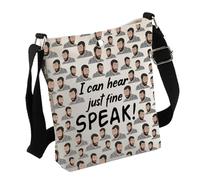TV Series Inspired Gift I Can Hear Just Fine Speak Crossbody Bag TV Series Merch CT Quote for TV Series Lover (Speak Bag)