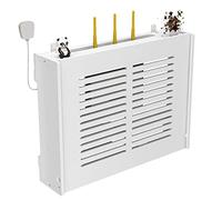 TV Set Top Box Router Storage Box Wall Mounted WiFi Wireless Router Storage Box, No Punching TV Lower Row Socket Occlusion Box