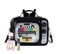 TV Shape Ita Bag, Clear Backpack, Retro Television Shoulder Bag,TV Shape Anime Display Bags, Large Capacity Back Pack, Multifunctional School Daypack for Women Girls, Travel Backpack for Daily Commute