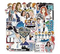 TV Show Grey's Anatomy Stickers - 50 PCS Vinyl Waterproof for Laptop, Skateboard, Water Bottles, Computer, Bumper, Phone, Hard Hat, Car - Funny Decals for Adults, Kids, Teens