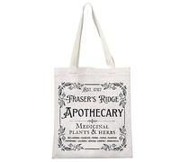 Tv Show Inspired Gift Book Merchandise Gift Fraser's Ridge Apothecary Est. 1767 Sassenach Tote Bag for Jamie Fraser Fans (Fraser's Ridge Tote EU)