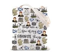 TV Show Inspired Gift Scotland Edinburgh Sassenach Dragonfly Fans Tote Bags Claire Jamie Fraser Lover Gift (Out Tote)