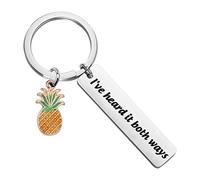TV Show inspired keychain I‘ve Heard It Both Ways TV Show Quote Pineapple Lover Gift (Both Ways Keychain)