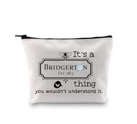 TV Show Inspired Makeup Bag Cosmetic Bag Gift Toiletry Bag for Fans Girls Women (It's a Bridgert-on EU)