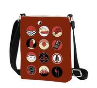 TV Show Inspired Red Black & White Welcome To TP Crossbody Bag TV Show Merchandise Gift for Series Lovers (ONE EYED Cr UK)
